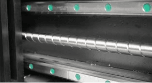 Press brake ballscrew and linear guide system