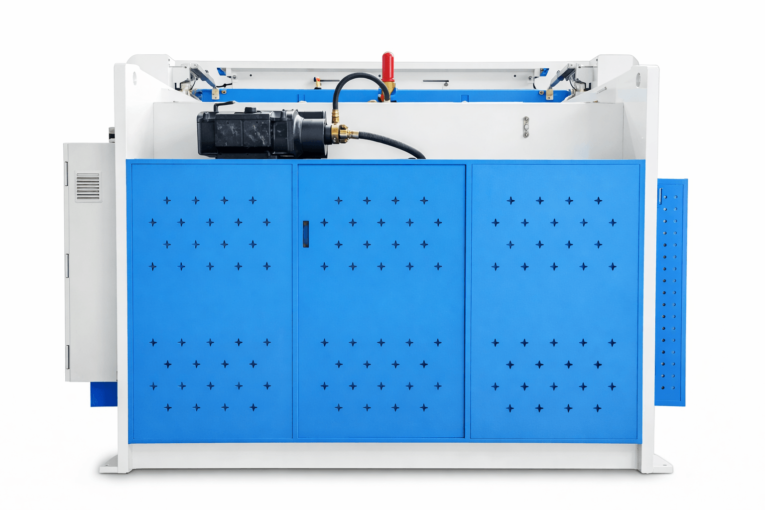 Press brake rear door and guarding
