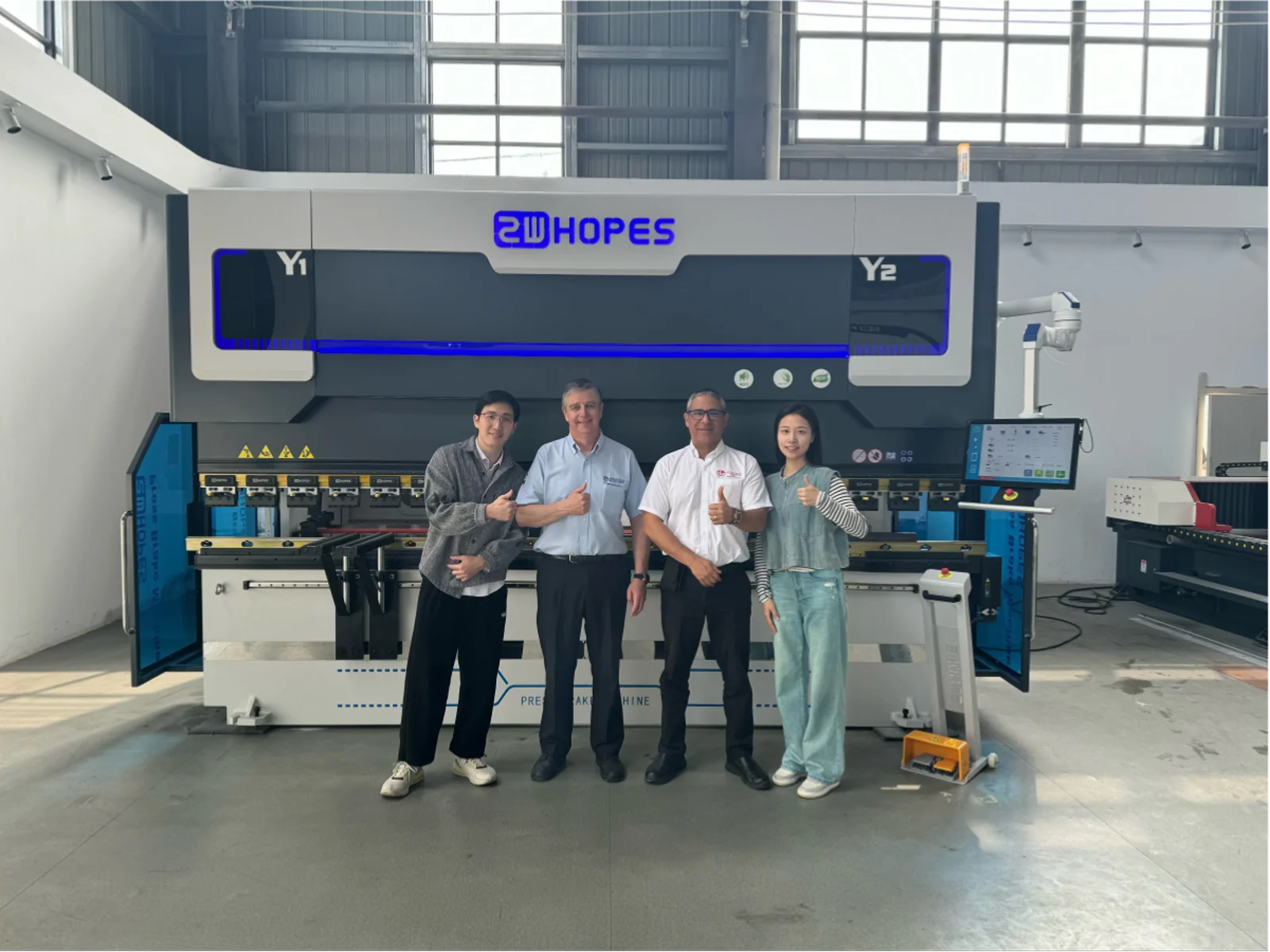 Customized 50T2500 Electric Press Brake Project in Portugal